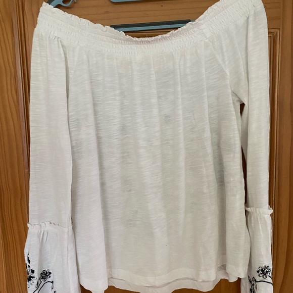 Anthropologie embroidered off the shoulder top (S) - Picture 4 of 8
